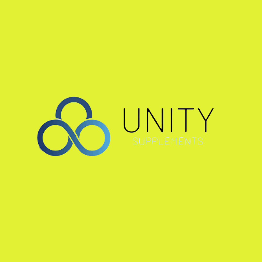 ModernUNITY Supplements" logo with blue infinity symbol on yellow background.