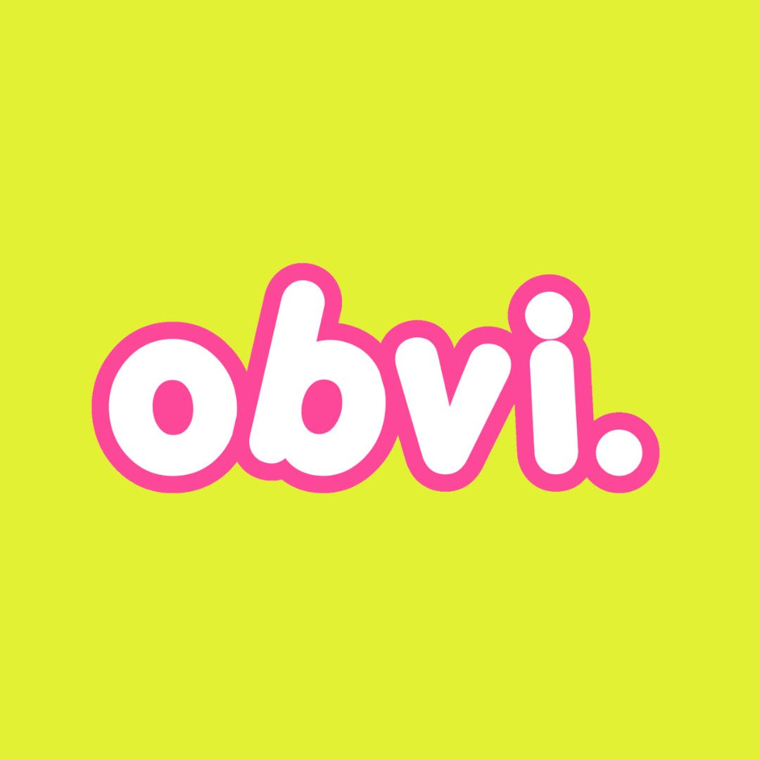 BoldObvi." logo in pink and white on a vibrant yellow background.