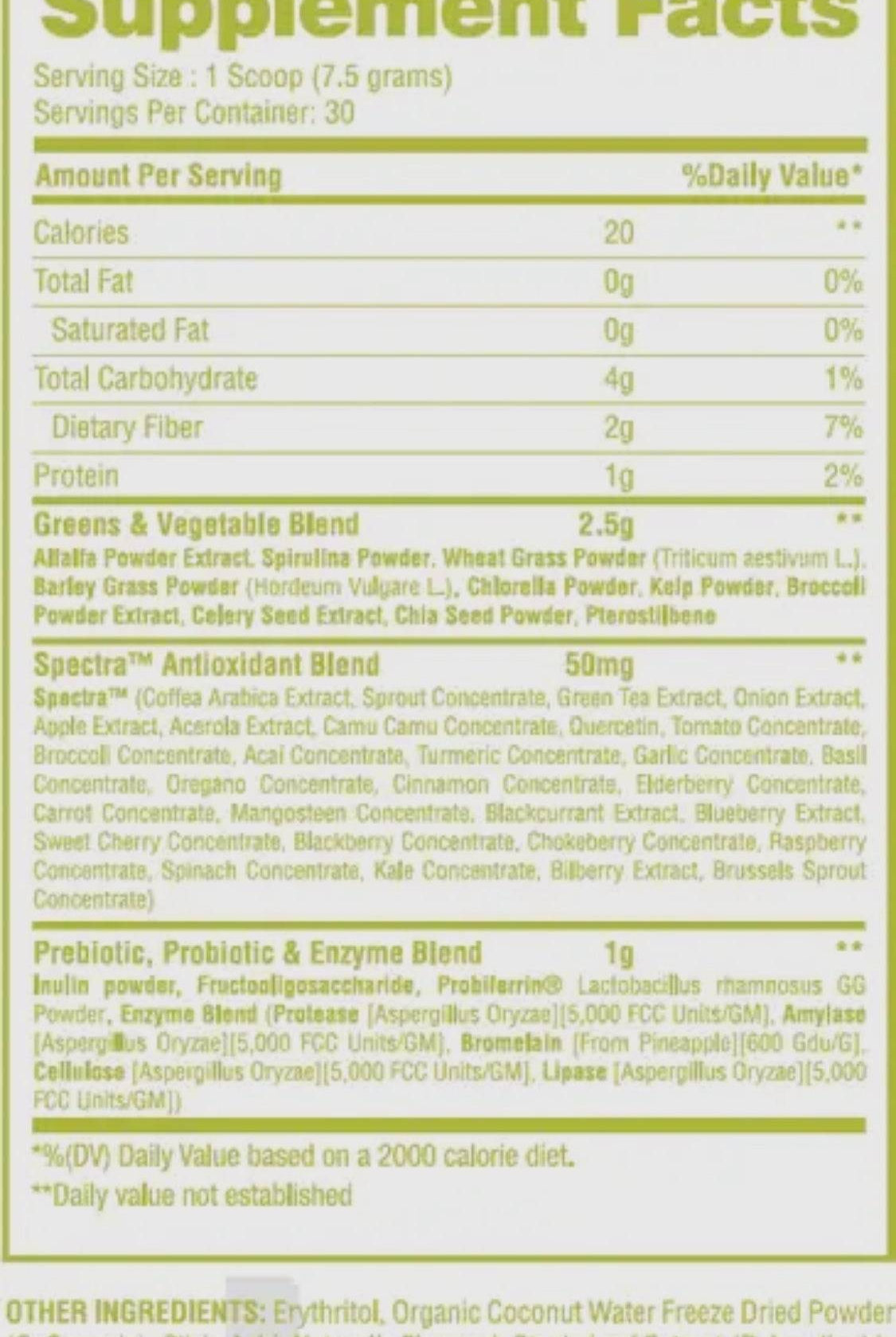 Fruits & Greens - chocolate