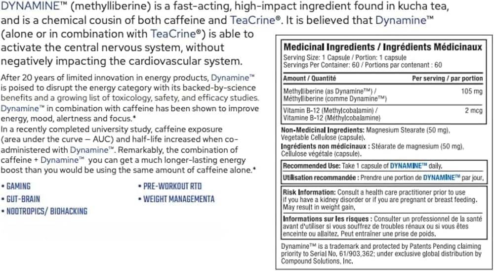 Dynamine supplement information and benefits