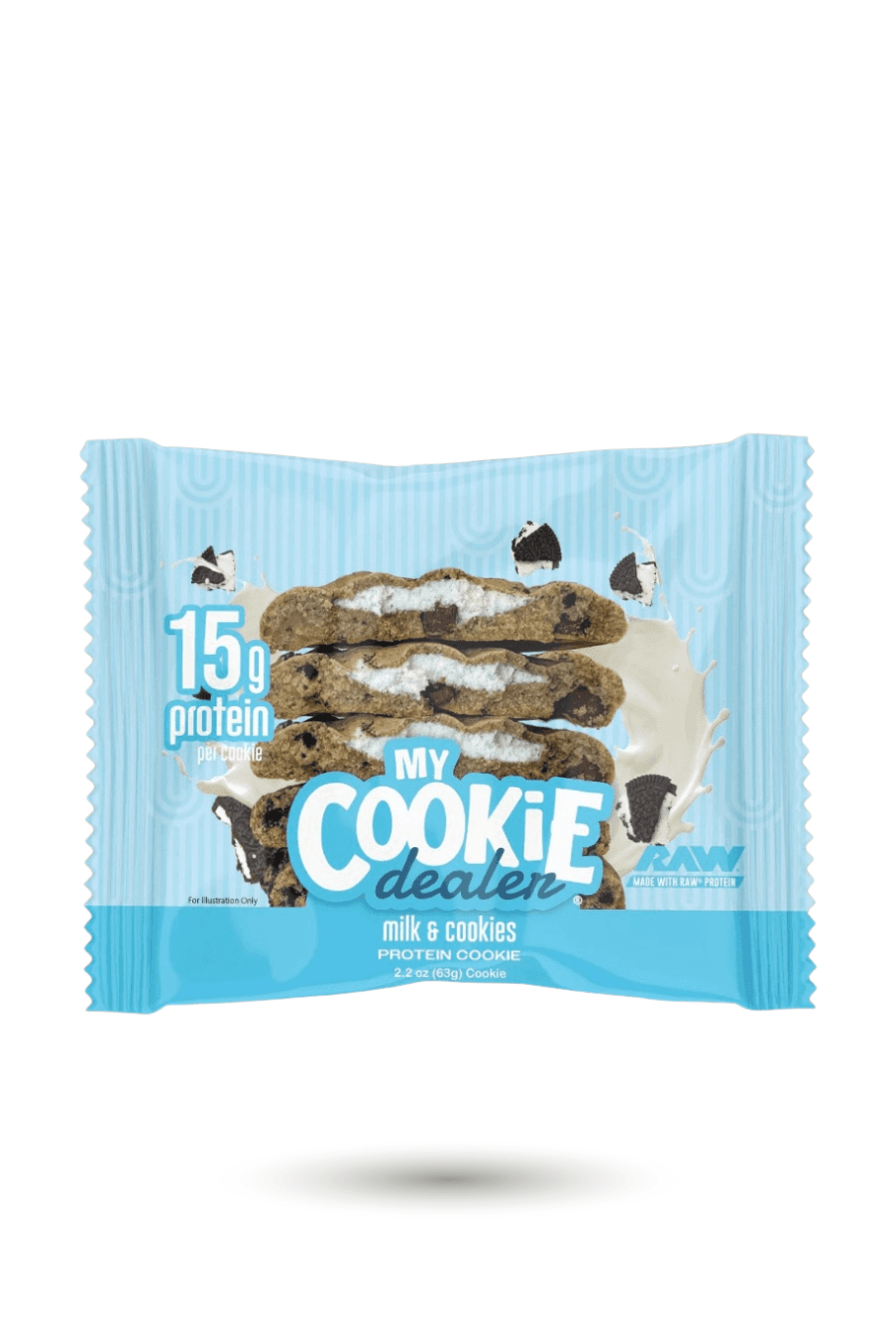 My Cookie Dealer Protein Cookies Online - Buy 2oz Milk & Cookies flavor, 15g protein per cookie, great for post-workout or healthy snacking.