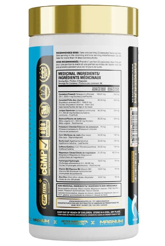 Magnum Drip Dry supplement ingredients list