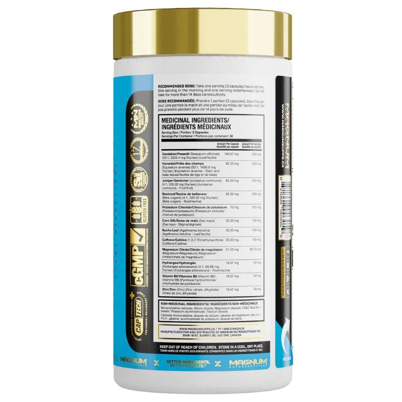 Magnum Drip Dry supplement ingredients list