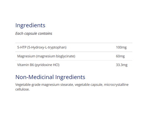 5-HTP 100 supplement ingredients list