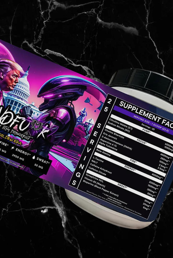 Mindfu k Stim Pre-Workout - Extreme Supplement in pink lemonade flavor featuring futuristic label art. High-stim formula with 400 mg caffeine per scoop.