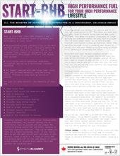 Informational sheet for Athletic Alliance Start-BHB detailing benefits of ketones for high-performance lifestyles and cognitive support.