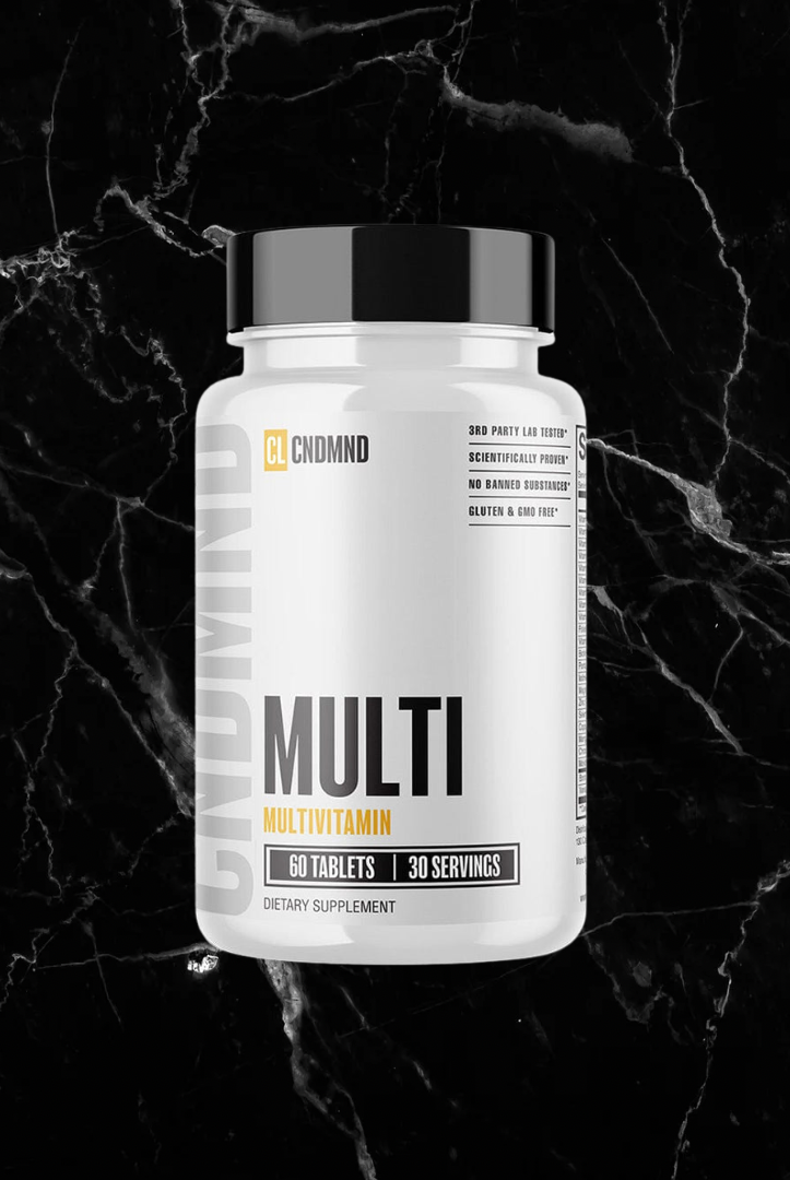 CNDMND Multi-Vitamin bottle with 60 tablets for daily energy boost and immune support.