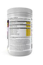 Supplement facts label on Athletic Alliance Start-BHB container showing nutritional content and ingredients for keto energy and hydration support.