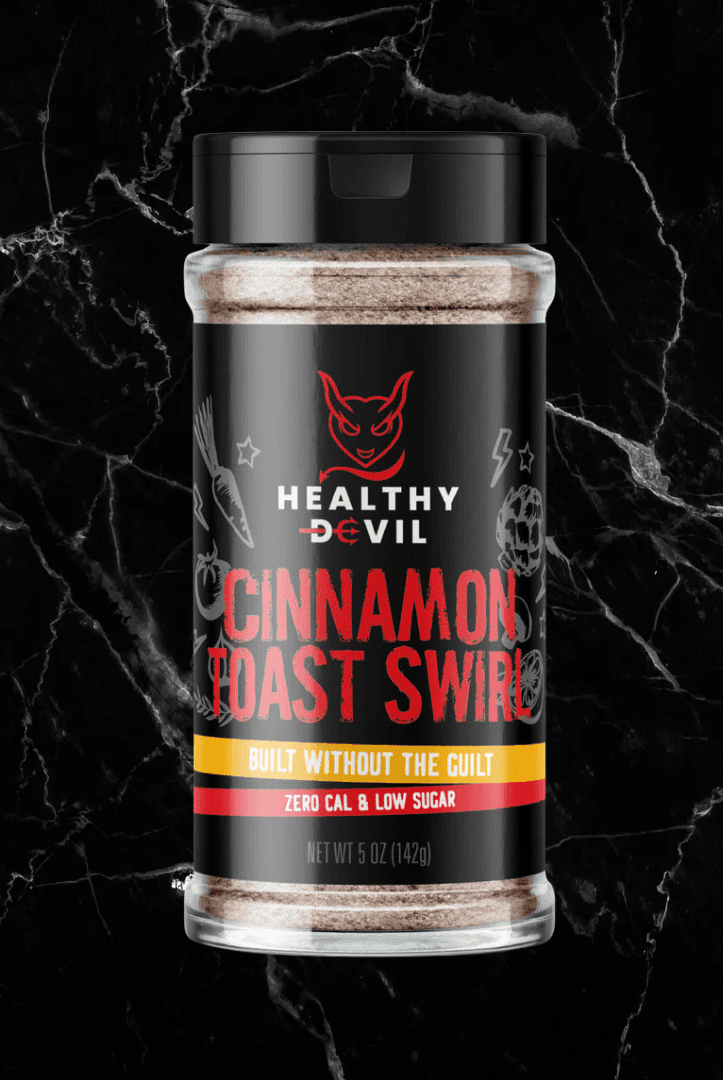 Cinnamon Toast Swirl - Flavoring by Healthy Devil, a guilt-free spice blend with zero calories and low sugar, ideal for healthy baking and snacks.