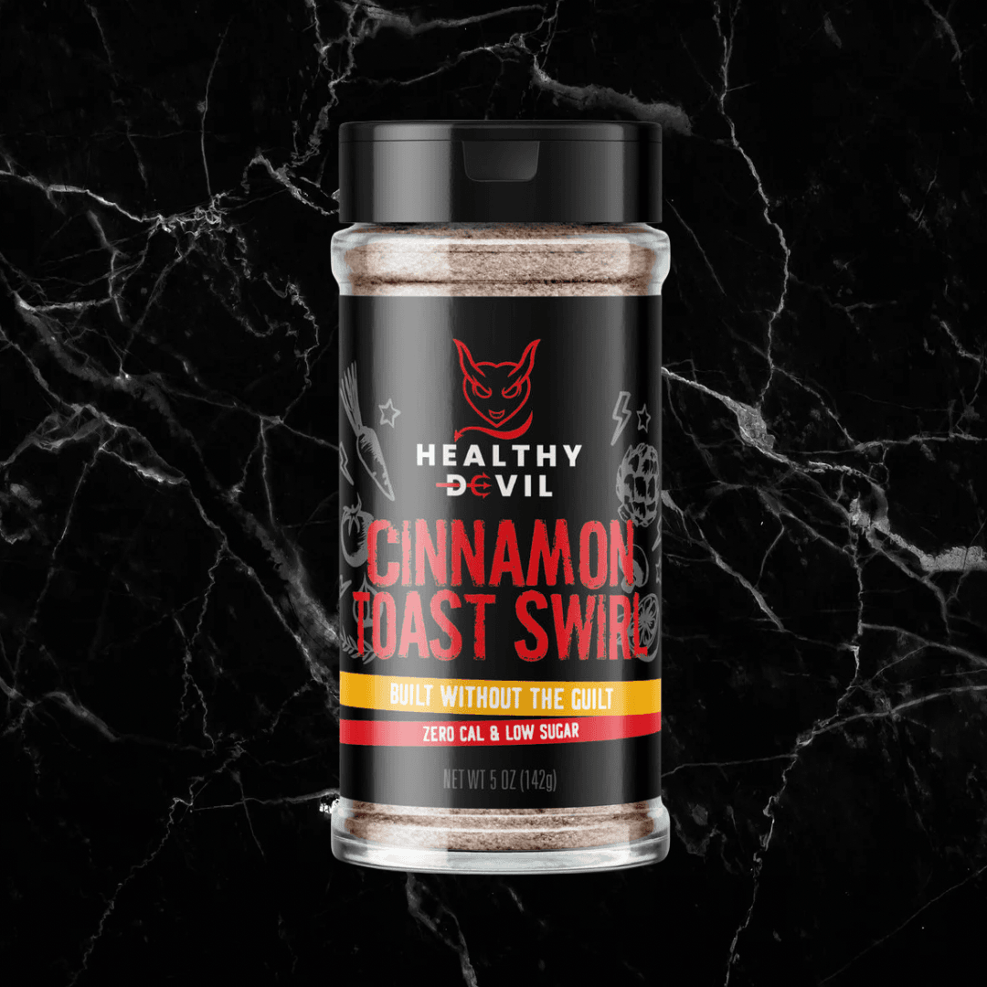 Cinnamon Toast Swirl - Flavoring by Healthy Devil, a guilt-free spice blend with zero calories and low sugar, ideal for healthy baking and snacks.