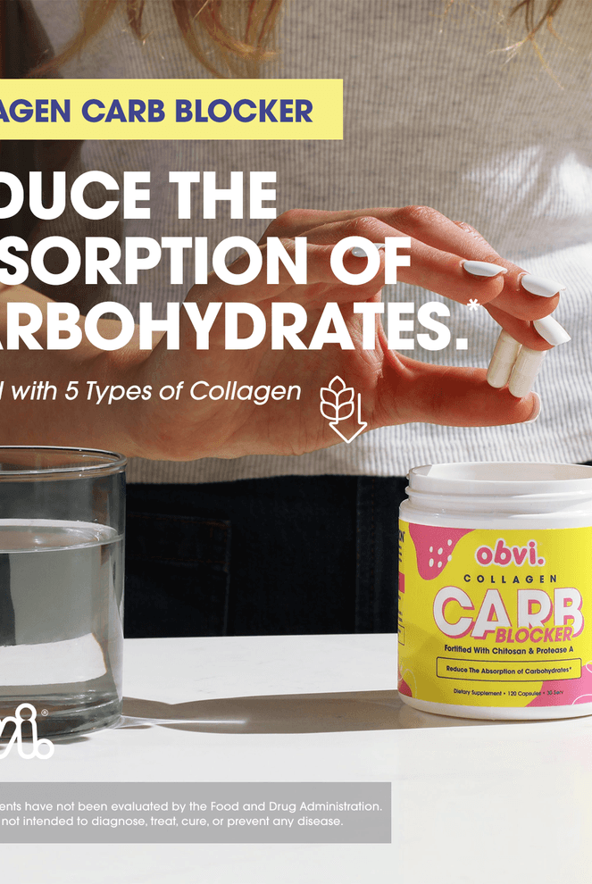 Obvi Carb Blocker reduces carbohydrate absorption