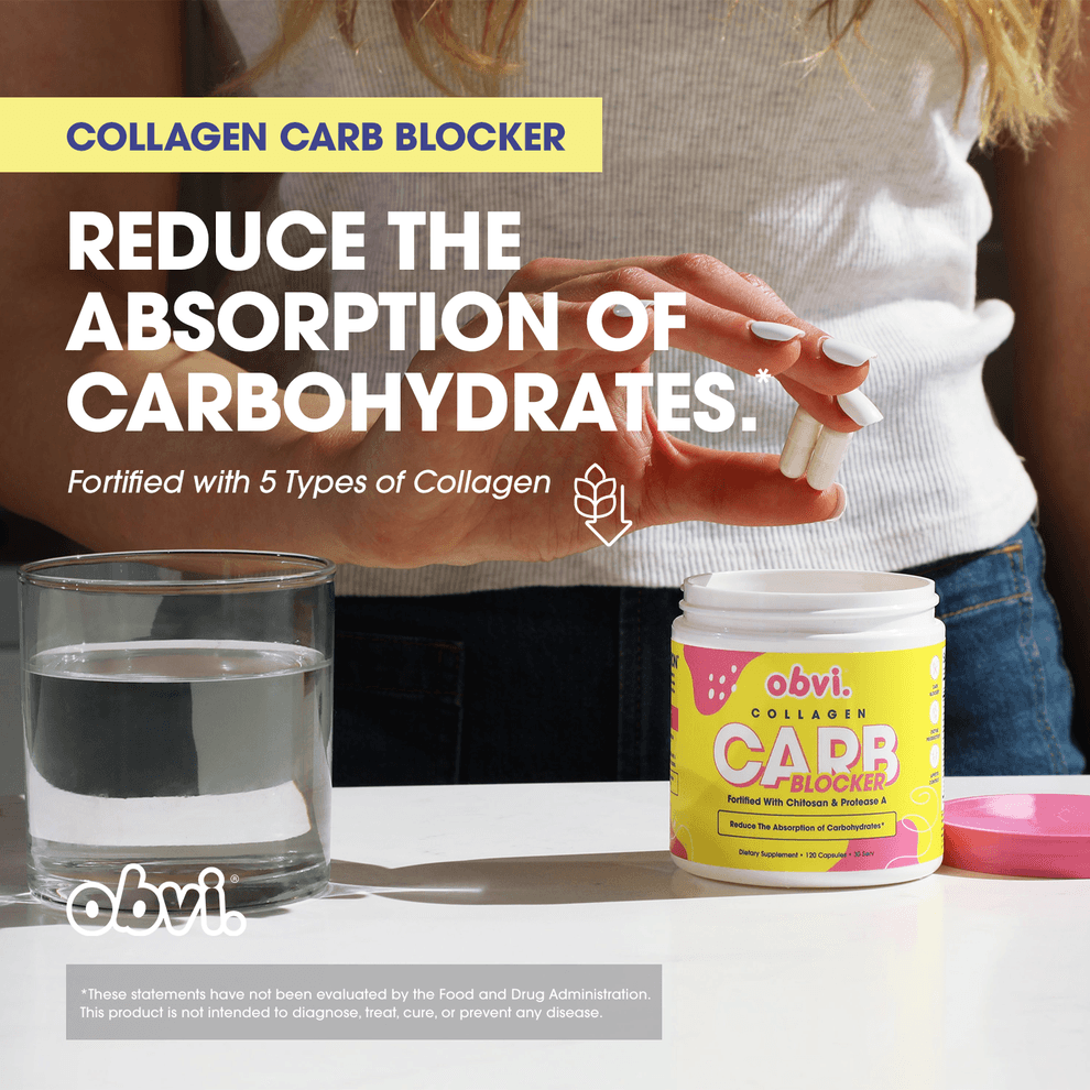 Obvi Carb Blocker reduces carbohydrate absorption