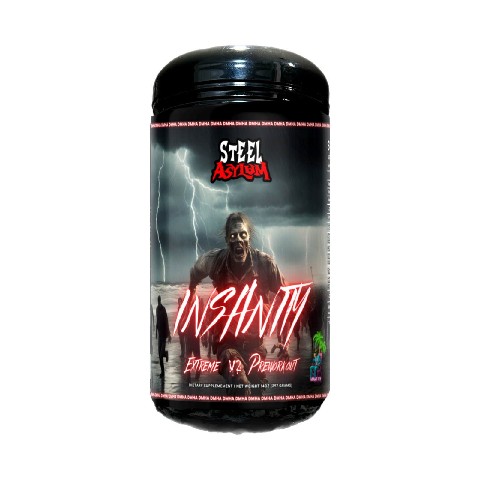 Steel Asylum Insanity V2 Pre-Workout Blood Orange 