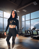 BulkBully Sports Bra and Shrug Front 2 - Model Montana Roycroft