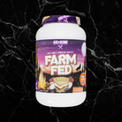 Farm Fed Protein - Pure Isolate Powerhouse in S'mores flavor by Axe & Sledge, featuring 25g protein per serving and low carb formula.