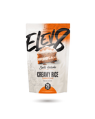 ELEV8 Creamy Rice Snack Carrot Cake flavor by Sadik Hadzovic. Clean, dairy-free nutrition for athletes and health-conscious consumers.