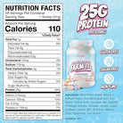 Farm Fed Protein - Pure Isolate Powerhouse with 25g protein per scoop, low carb, gluten-free, sugar-free, and non-GMO formula in cinnamon flavor.
