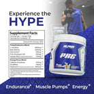 Alpha Supps Candied Tart Pre-Workout with supplement facts and athlete lifting weights, promoting endurance, pumps, and energy.