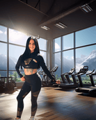 BulkBully Sports Bra and Shrug Front - Model Montana Roycroft