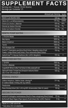 Supplement facts for KROBA Nootropic