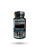 Back label of BPC-157 supplement showing supplement facts and dosage. BPC- Supplement - Healing & Recovery Booster for fitness recovery.