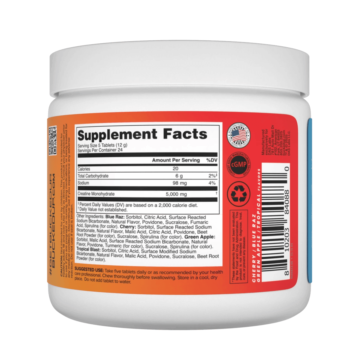 Bucked Up Creatine Candy - Variety Pack 