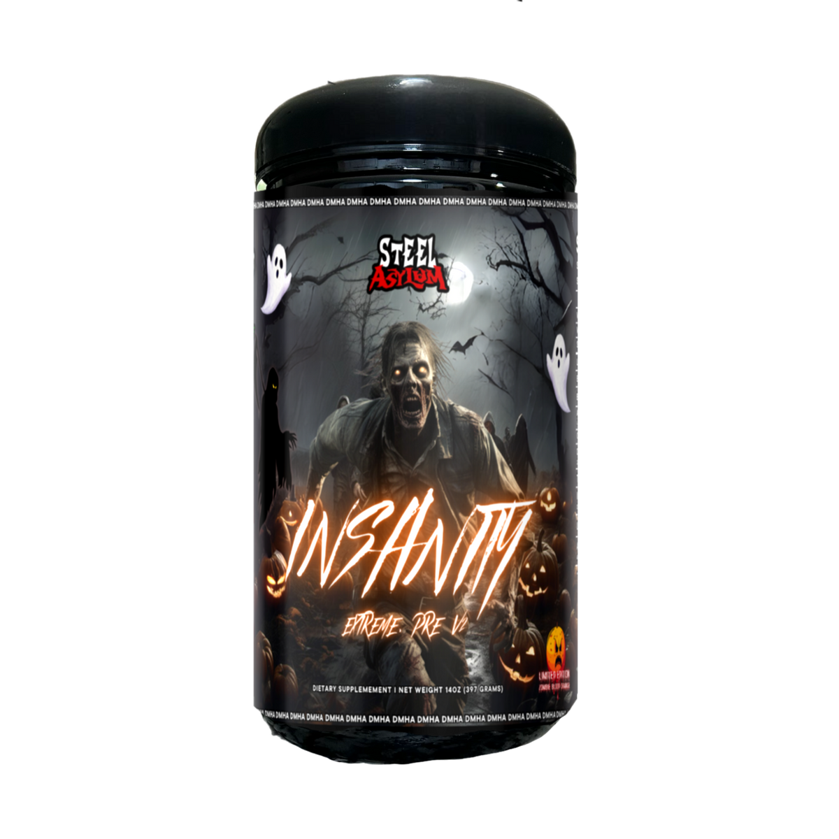 Insanity V2 Pre-Workout Blood Orange by Steel Asylum 