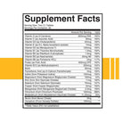 CNDMND Multi-Vitamin supplement facts label showing essential vitamins and minerals for energy, immunity, and overall health support.