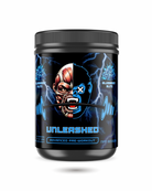 APE-X Pre Workout - Advanced Supplement in Blueberry Blitz flavor with high-stim energy blend and electrifying ape-themed packaging.