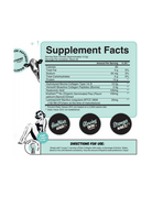 Nutrifitt Epic Collagen supplement facts label showing hydrolyzed collagen peptides, biotin, and bamboo extract for skin, nails, and joint support.