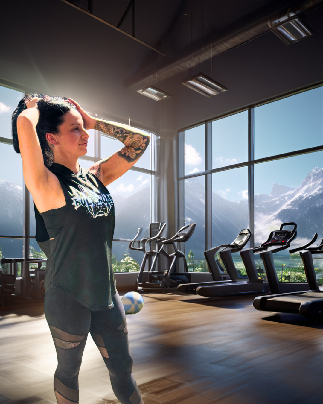 BulkBully  Gym Tank Top - Model Montana Roycroft